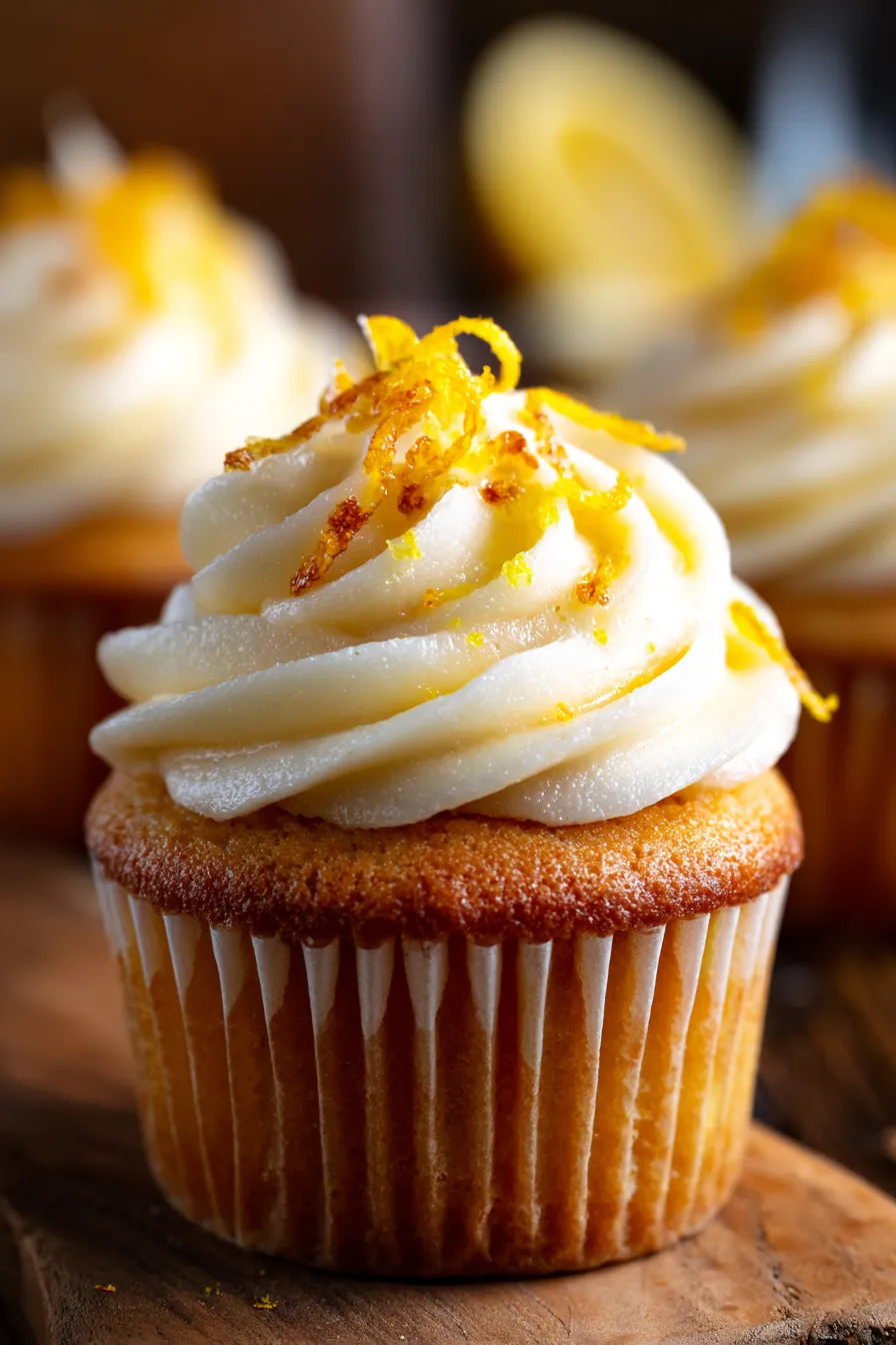 Zesty Lemon Cupcakes - ingredient flat lay - vibrant yellow