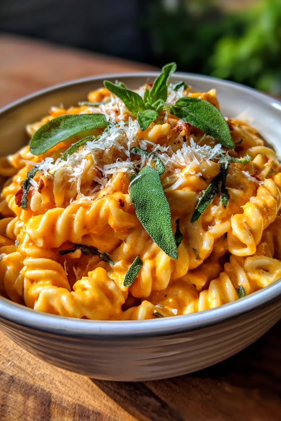 Butternut Squash Pasta Sauce - Mad About Food-texture-closeup