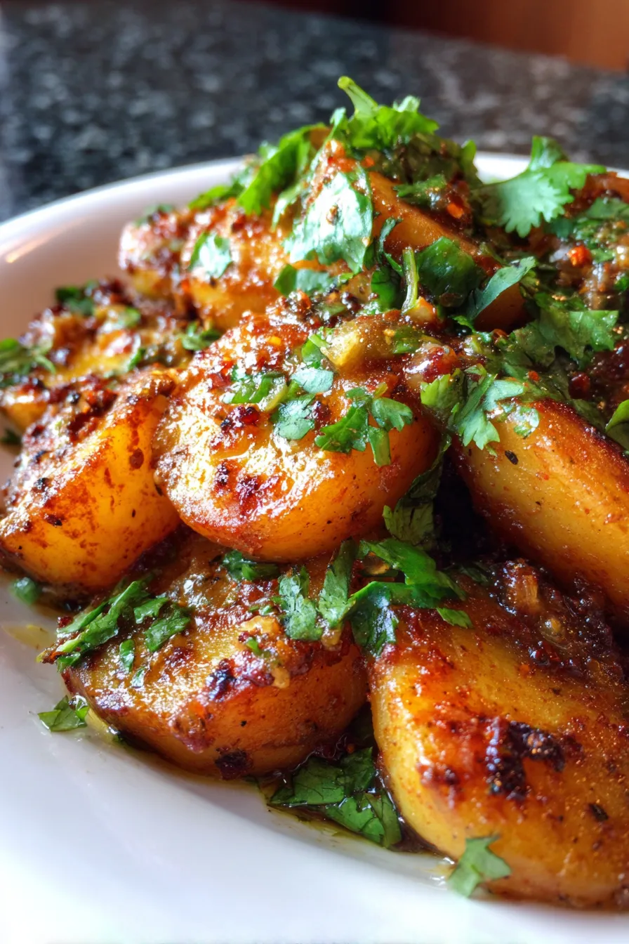 Buttery-tender Eggplant Curry, cozy lighting, comfort meal