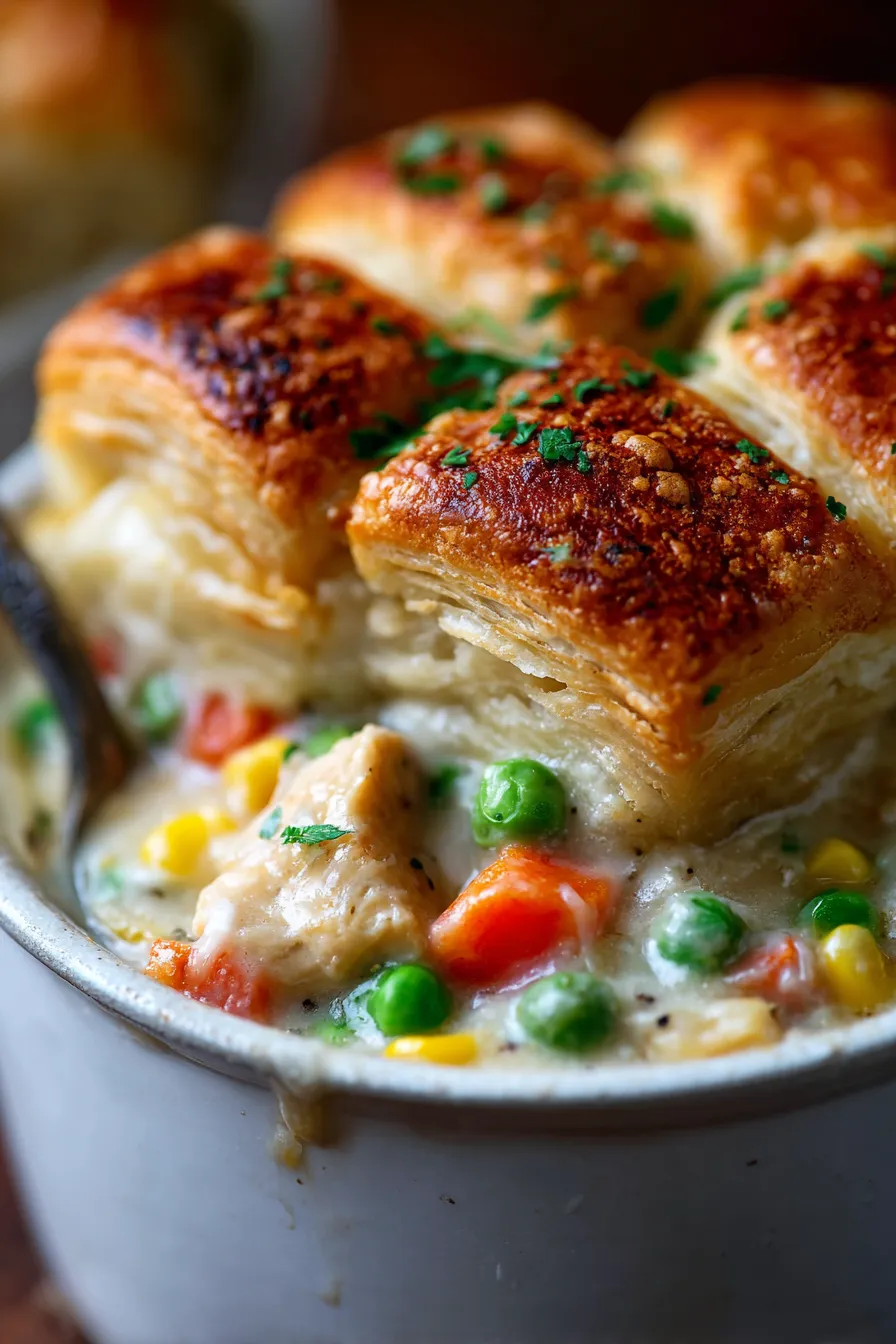 chicken pot pie filling-ingredients-arrangement