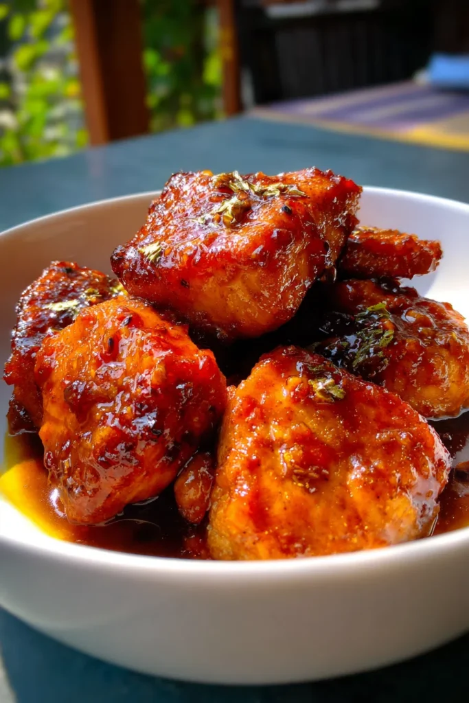 Crock Pot Bourbon Chicken