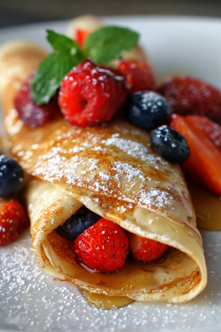 Delicious Crepes Recipe-folding-process-hands