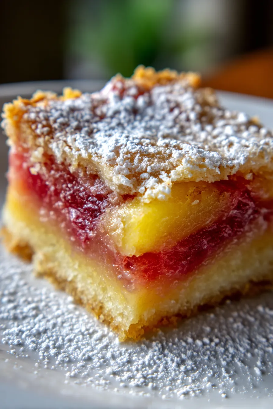 Easy Lemon Rhubarb Bars-ingredients-flatlay