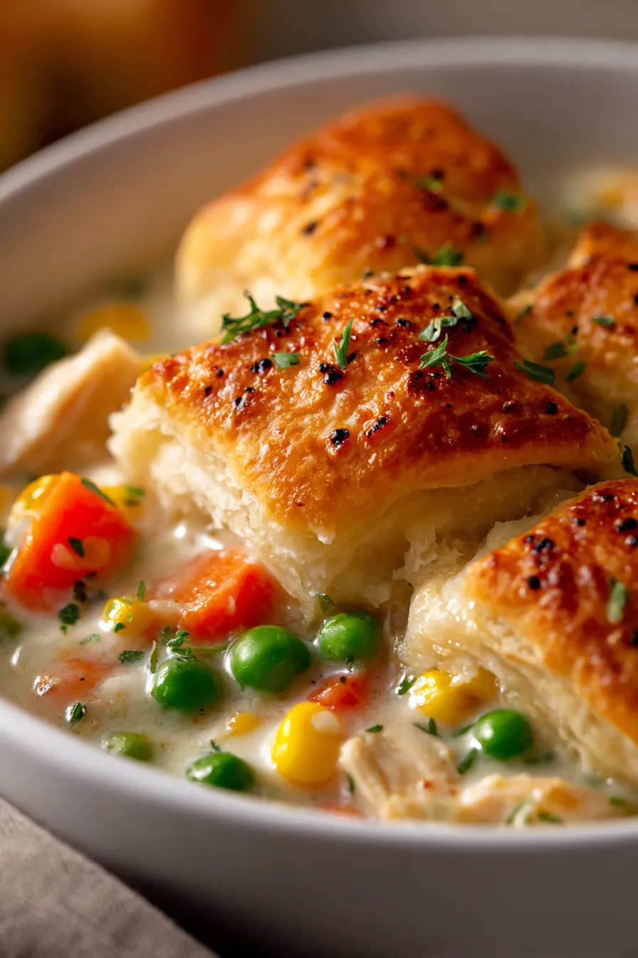 golden crescent roll topping-pie-detail