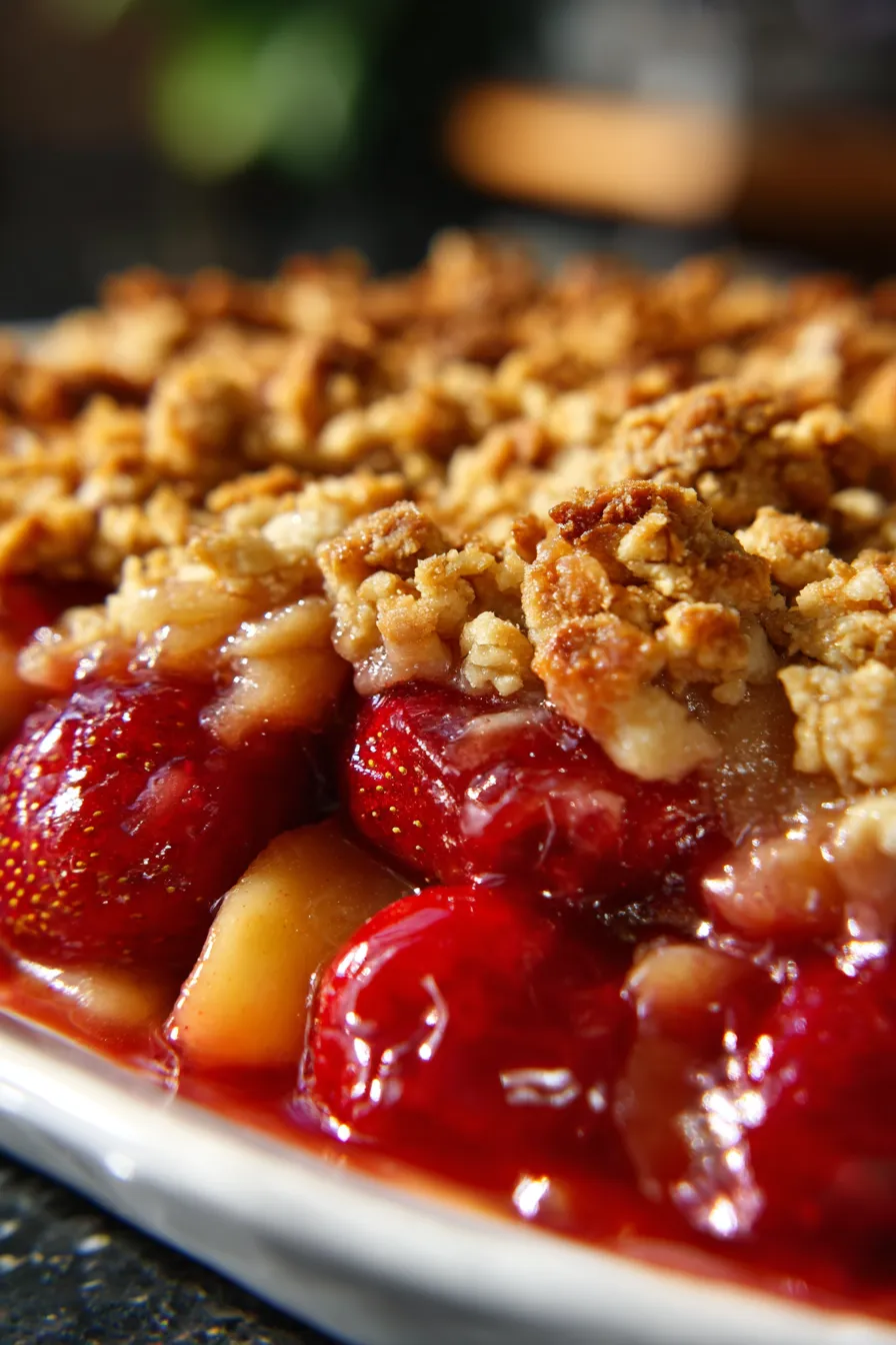 Grandma's Rhubarb Crisp Recipe - Made Without Strawberries-fresh rhubarb