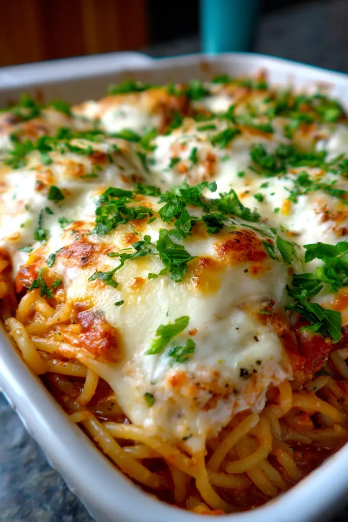 Irresistible Spicy Southern Chicken Spaghetti Casserole