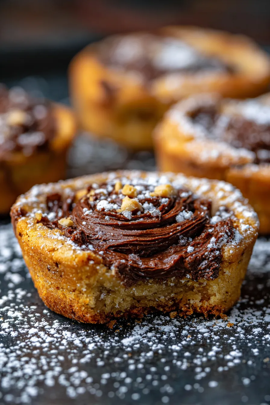 Nutella cookies pie 🥧-warm-dessert-bake