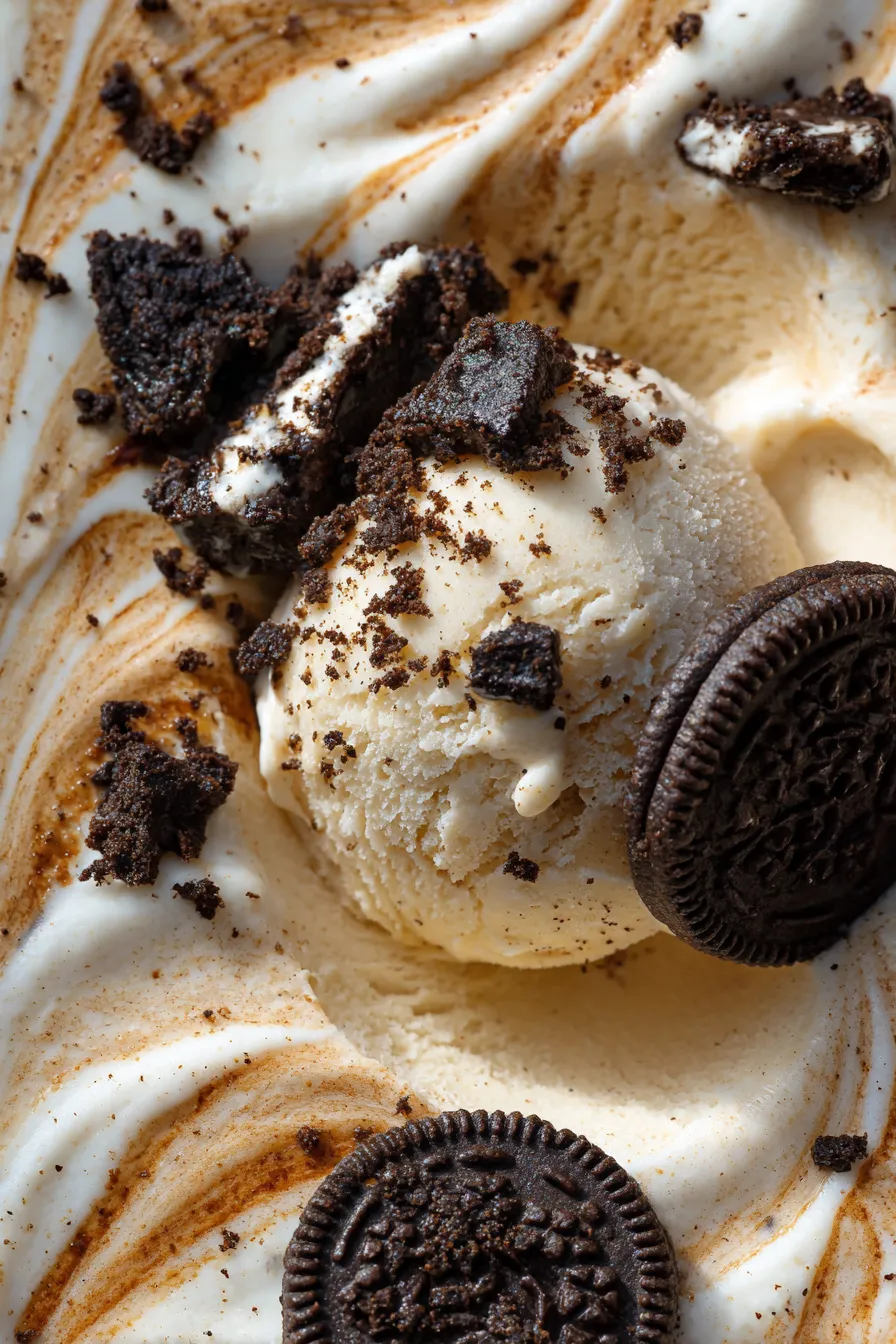 Oreo crumble ice cream texture