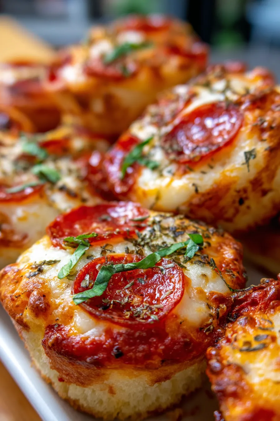 PIZZA CUPCAKES🍕-closeup-pepperoni