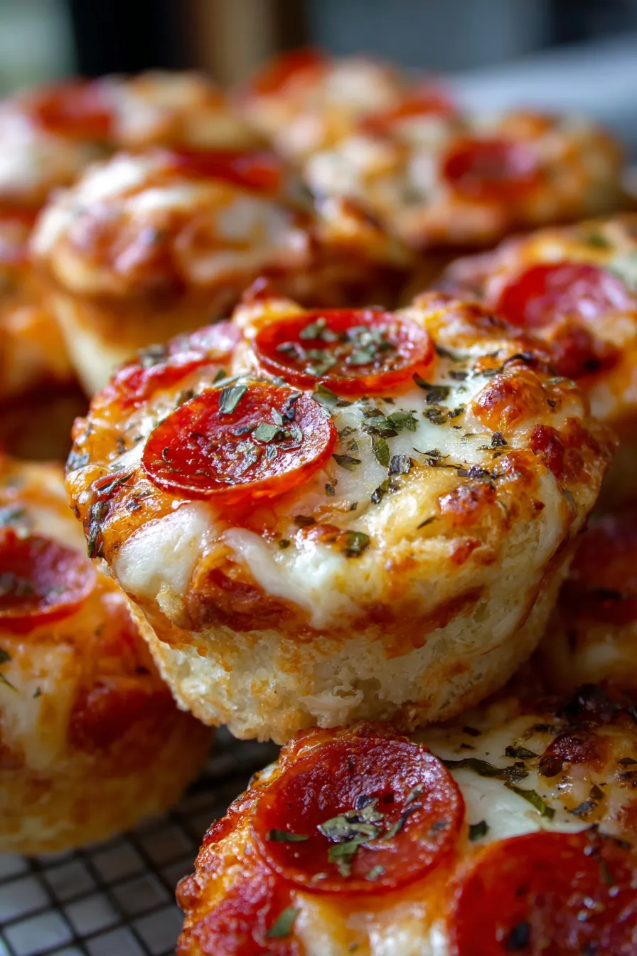 PIZZA CUPCAKES🍕-ingredients-assembly