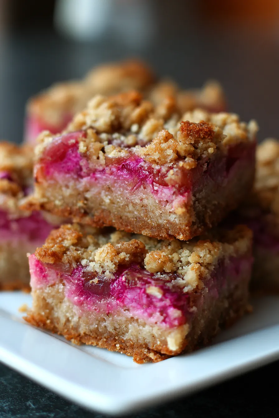 Rhubarb Bars-crumble-texture