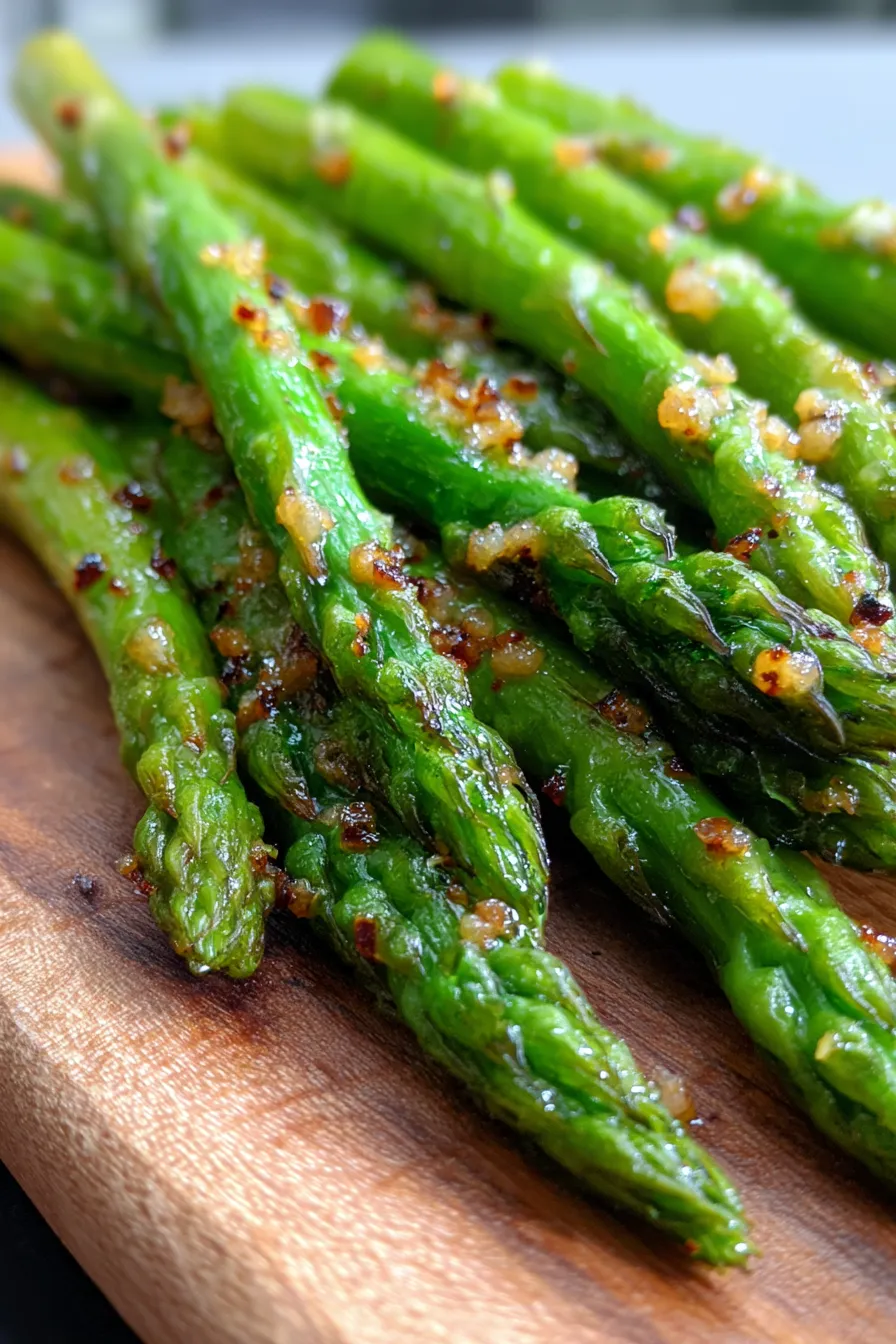 Simple Oven Roasted Parmesan Asparagus-golden-cheesy-crust-macro