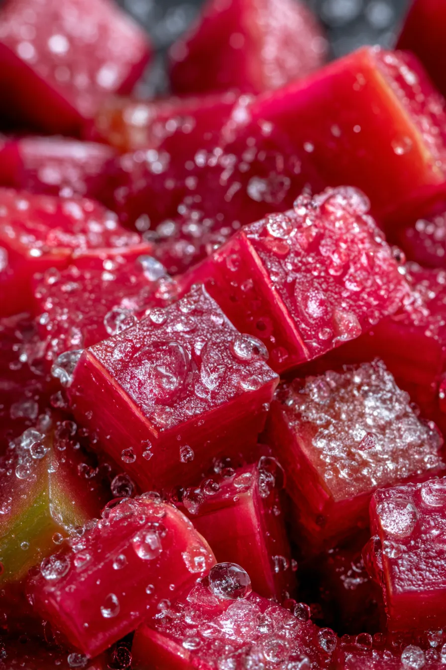 Simple Rhubarb-ingredients-arrangement