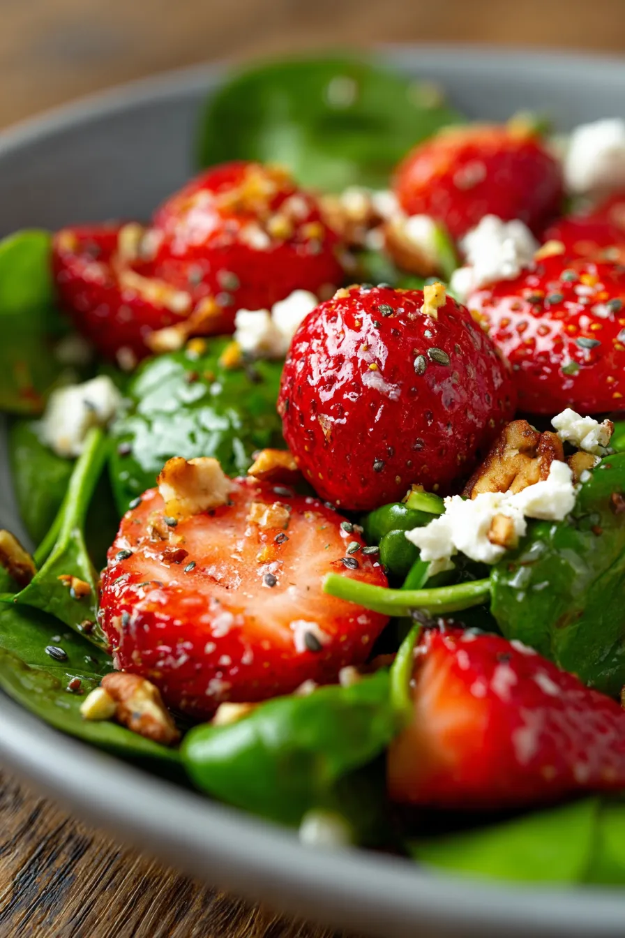 Strawberry Salad-dressing-drizzle