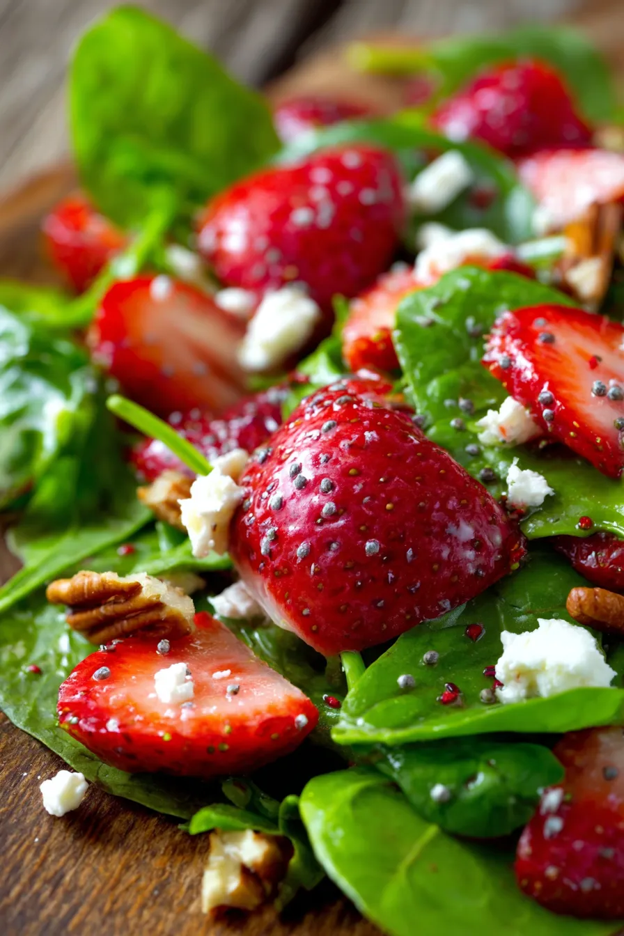 Strawberry Salad-texture-closeup