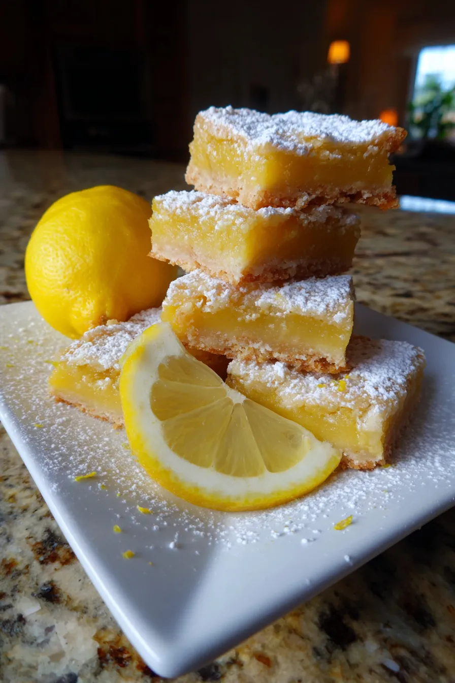 zesty lemon dessert on plate