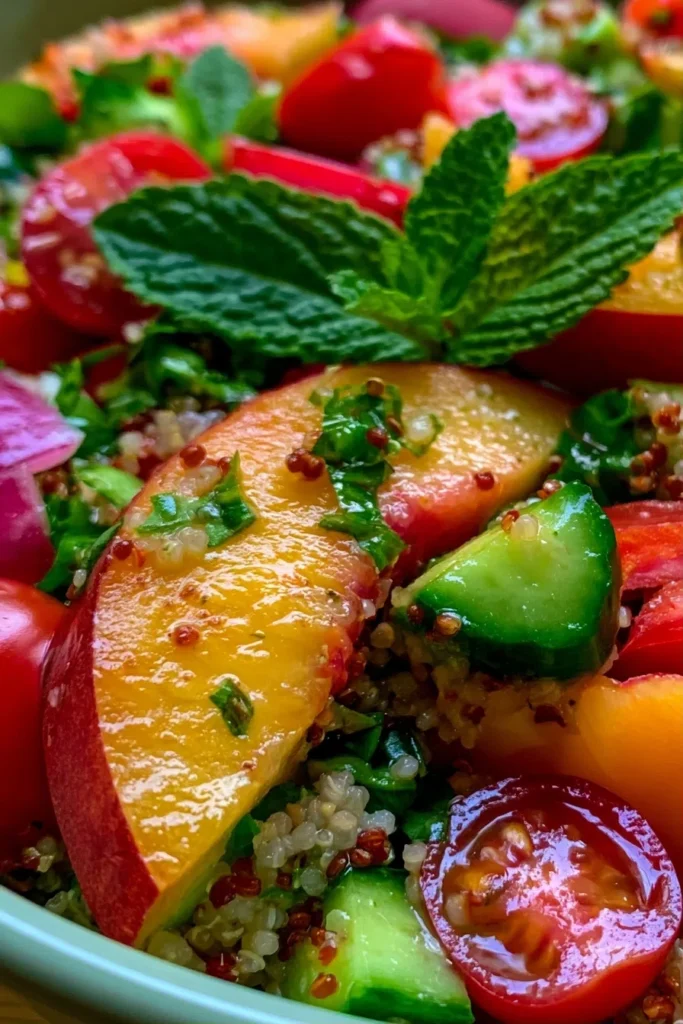 Peach Quinoa Salad